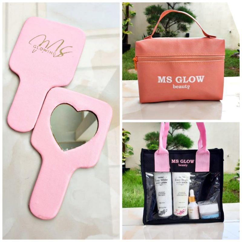 Ms Glow Bag/Ms Glow Pouch/Ms Glow Skincare/Cosmetic Pouch/make up Pouch/Skincare Pouch
