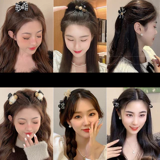 โบว์ขนาดเล็กสำหรับผมทรงเจ้าหญิง กิ๊บยึดแน่นหนีบนุ่มนวล