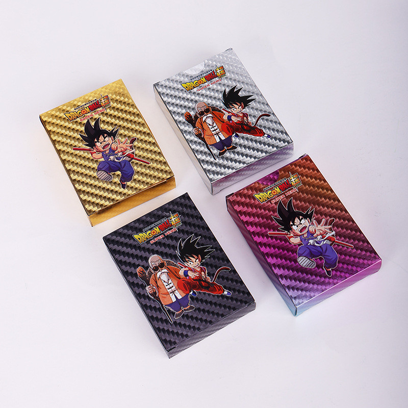 55 ชิ้นภาษาอังกฤษ Golden Dragon Ball Super Booster การ์ดไม่มีซ้ํา Goku Vegeta Battle การ์ดของเล่นสําหรับคอลเลกชันสําหรับเด็ก