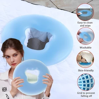หมอนซิลิโคน SPA Beauty Pad Headrest หมอนนวดกันลื่นไม่มีฟิล์ม Salon Face Massage Relax Beauty Cushion Pad