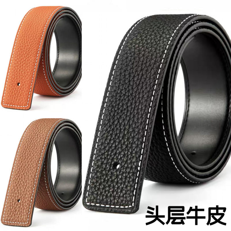 12shop เข็มขัดผู้ชาย headless หัวหนังแท้สําหรับผู้ชาย la Shop 男士不带头工具 皮 H3.8 ซม.青年无头带条02.26