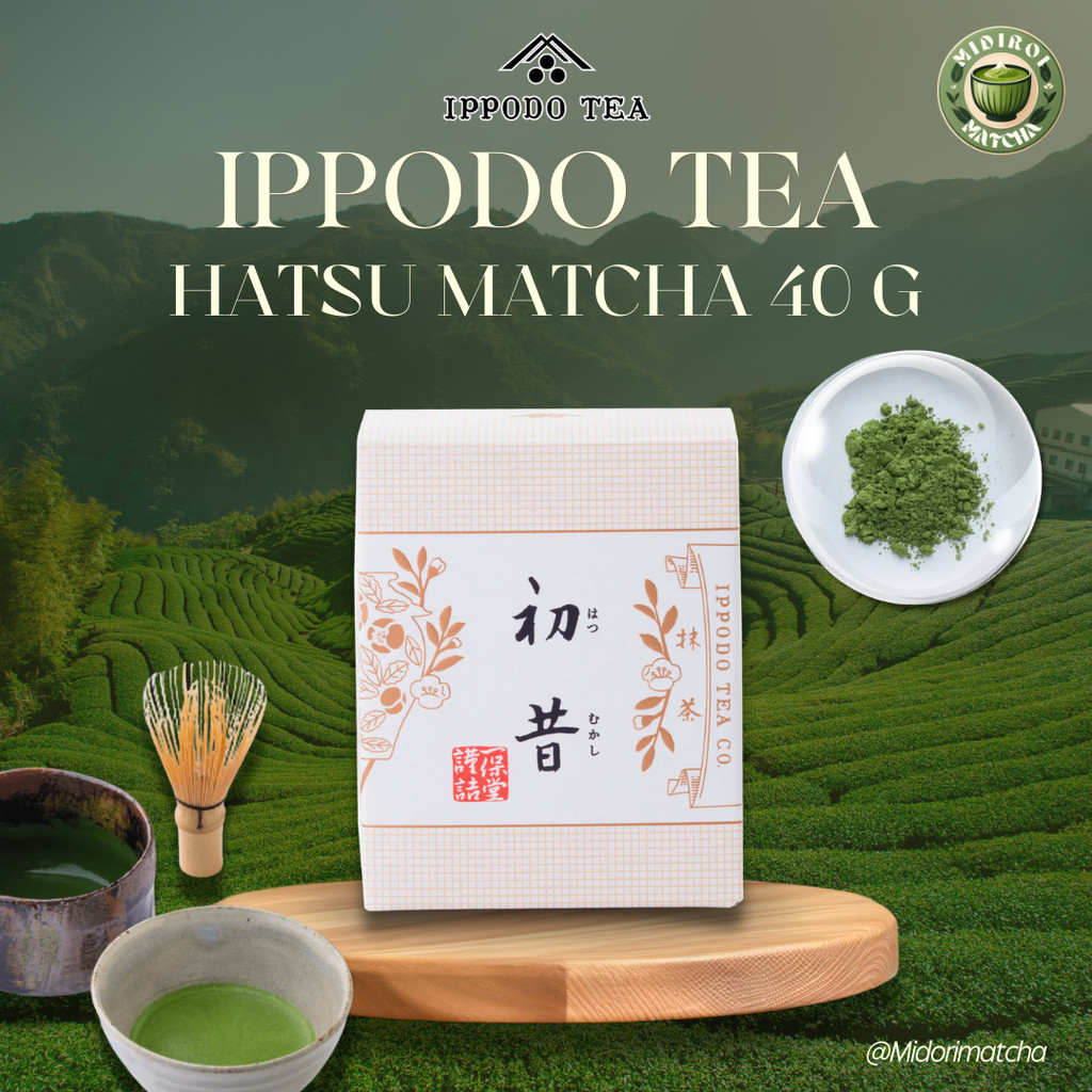 (พร้อมส่ง 24 H.) Ippodo Matcha Hatsu 40g. มัทฉะเกรดพรีเมี่ยม ผงมัทฉะแท้ 100% **BBF 19/8/2025**