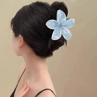 COD💋1 ชิ้นแฟชั่น Blue Spot Hairpin ผมคว้าคลิป Headwear อุปกรณ์เสริม -จัดส่งจากไทย