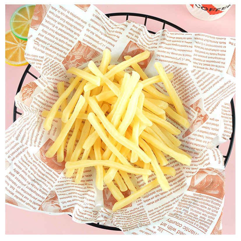10pcs จําลอง French Fries ประดิษฐ์ Faux Fries ปลอม French Fries จําลองอาหาร French Fries PVC ครัวของเล่นตกแต่ง Photo Props Party ขนมตกแต่ง - รูปที่ 5