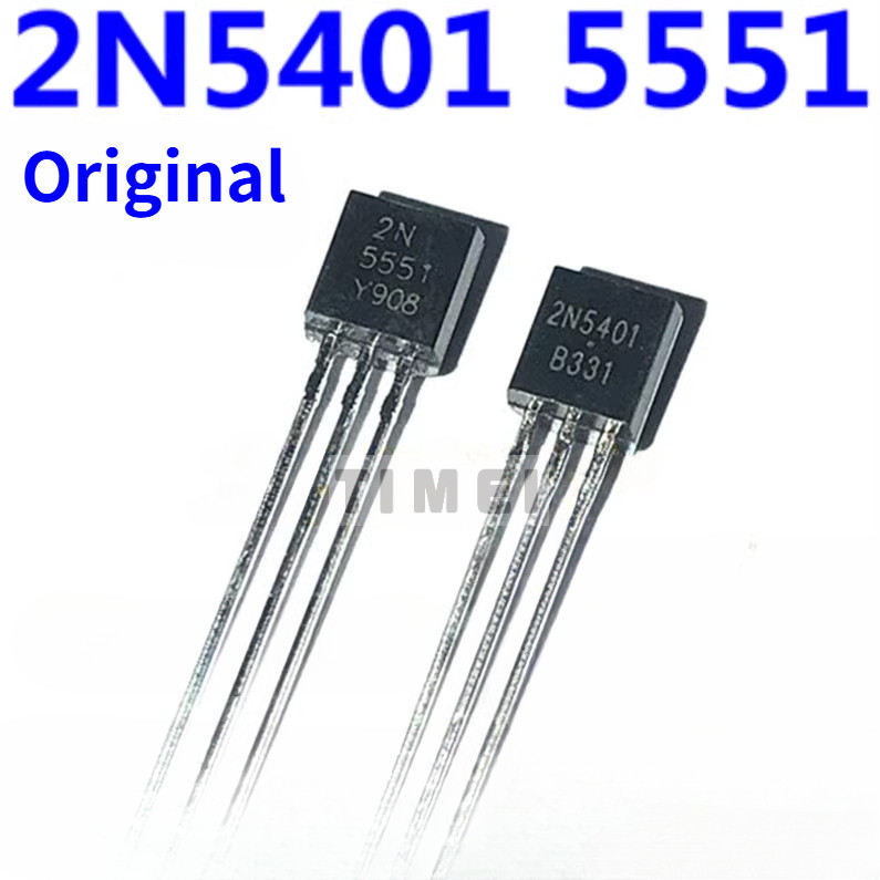 50 ชิ้น 2N5551 2N5401 NPN-PNP คู่เสริมทรานซิสเตอร์TO-92
