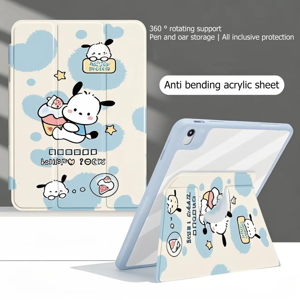 เคส ไอแพด 360 องศาผู้ถือปากกาด้านขวา gen10/gen11 7/8/9 5/6 Air5/4  Air6 1/2 Air3 Air11 13 pro11 10.5 13 12.9 Triple fold