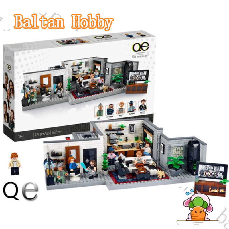 ของเล่น Baltan Z HN3X เข้ากันได้กับ 10291 Queer Eye – The Fab 5 Loft Building blocks EQ1