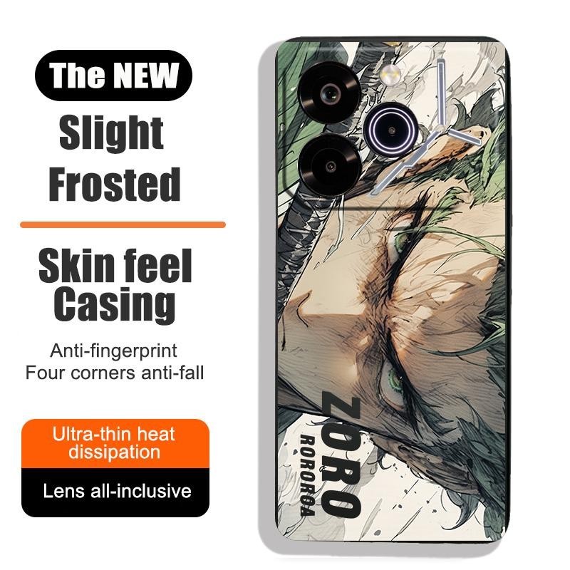 ปลอกสําหรับ Tecno Pova 6 Pro 5G Soft Frosted TPU รูปแบบกันกระแทกเคสโทรศัพท์