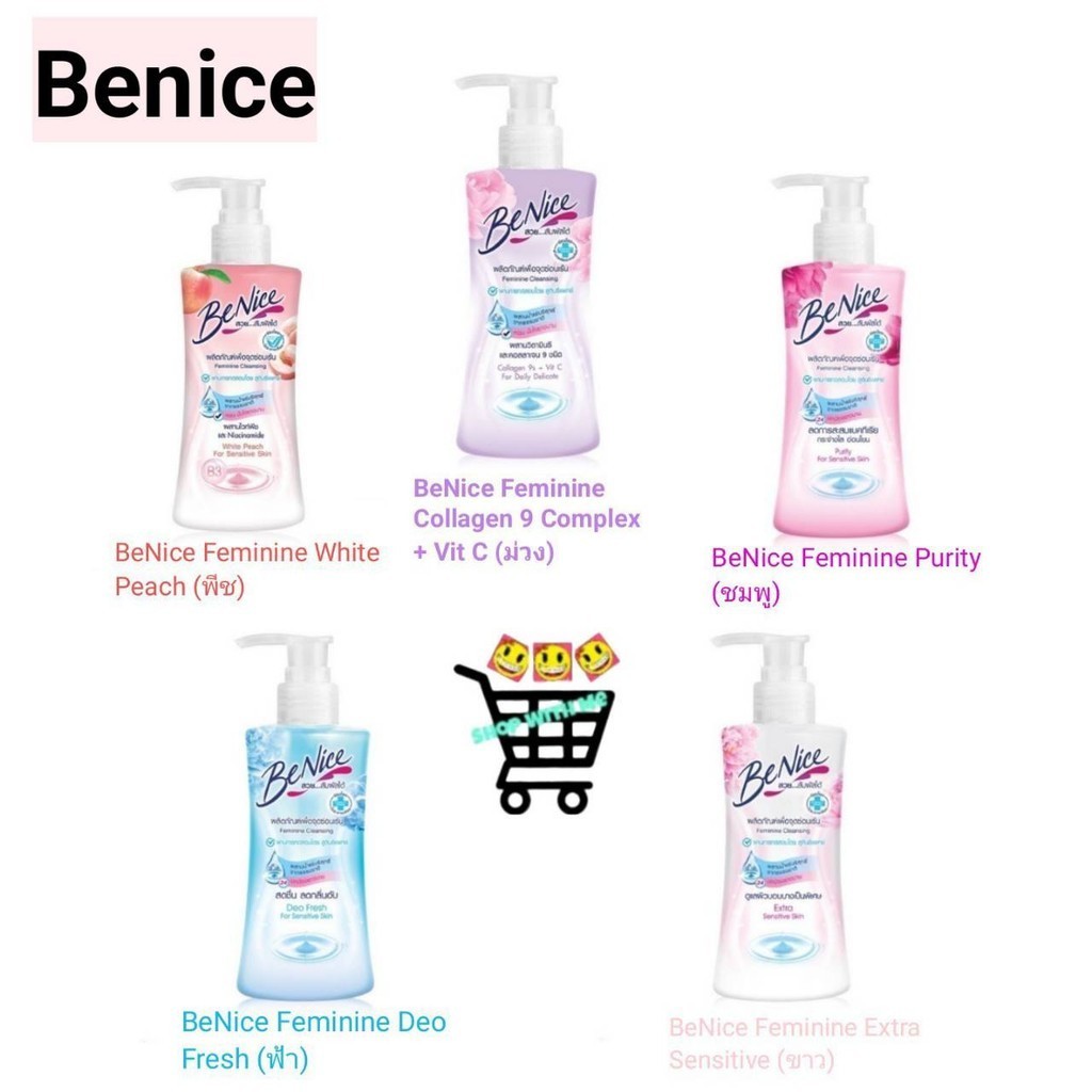 Benice บีไนซ์ ทำความสะอาด จุดซ่อนเร้น 150 มล. (หัวปั๊ม)