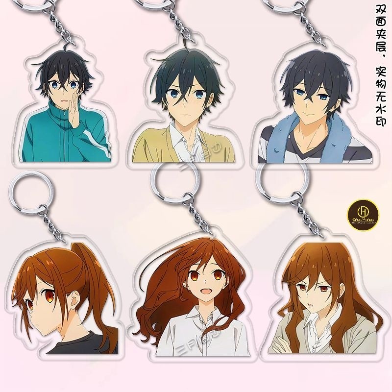 Horimiya อะนิเมะพวงกุญแจผู้หญิง Miyamura Izumi Hori Kyoko อะคริลิค Key Chain Man Kawaii_mica Hoang