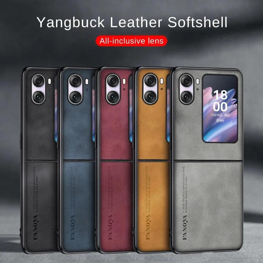 เคสโทรศัพท์หนังแกะนิ่ม กันกระแทก กันกล้อง หรูหรา สําหรับ OPPO Find N2 N3 Flip 5G FindN2 N3 Flip CPH2437 PGT110