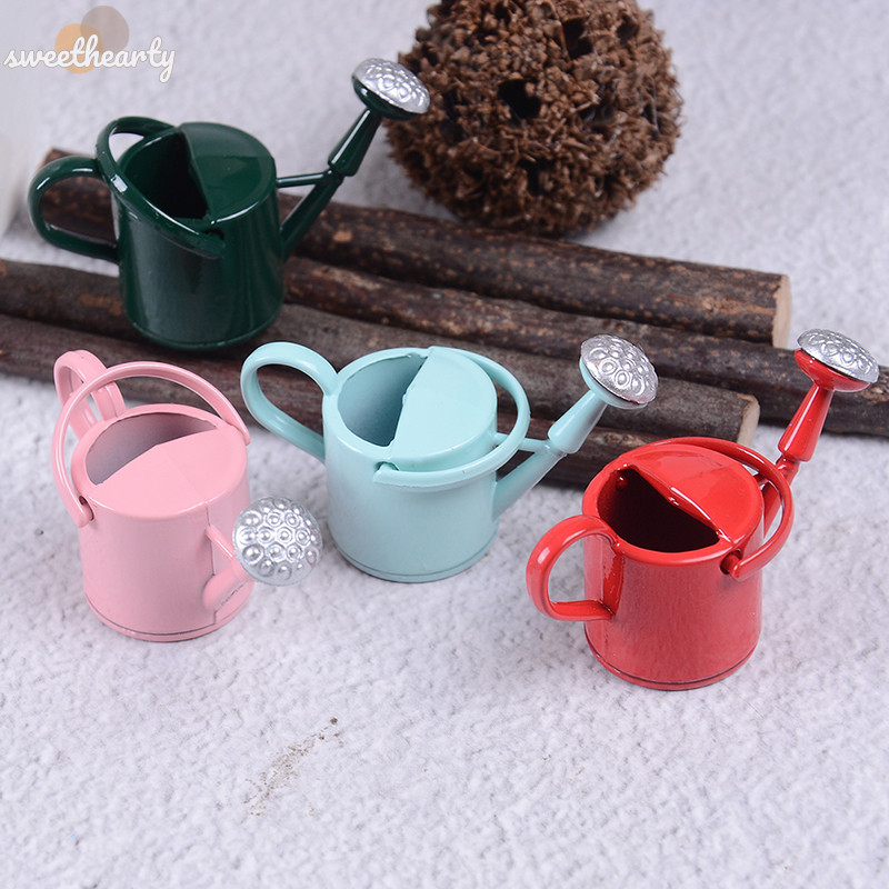 [Sweethearty] ใหม่ บัวรดน้ําต้นไม้ โลหะ ขนาดเล็ก 1/12 สําหรับเด็ก ตกแต่งสวน