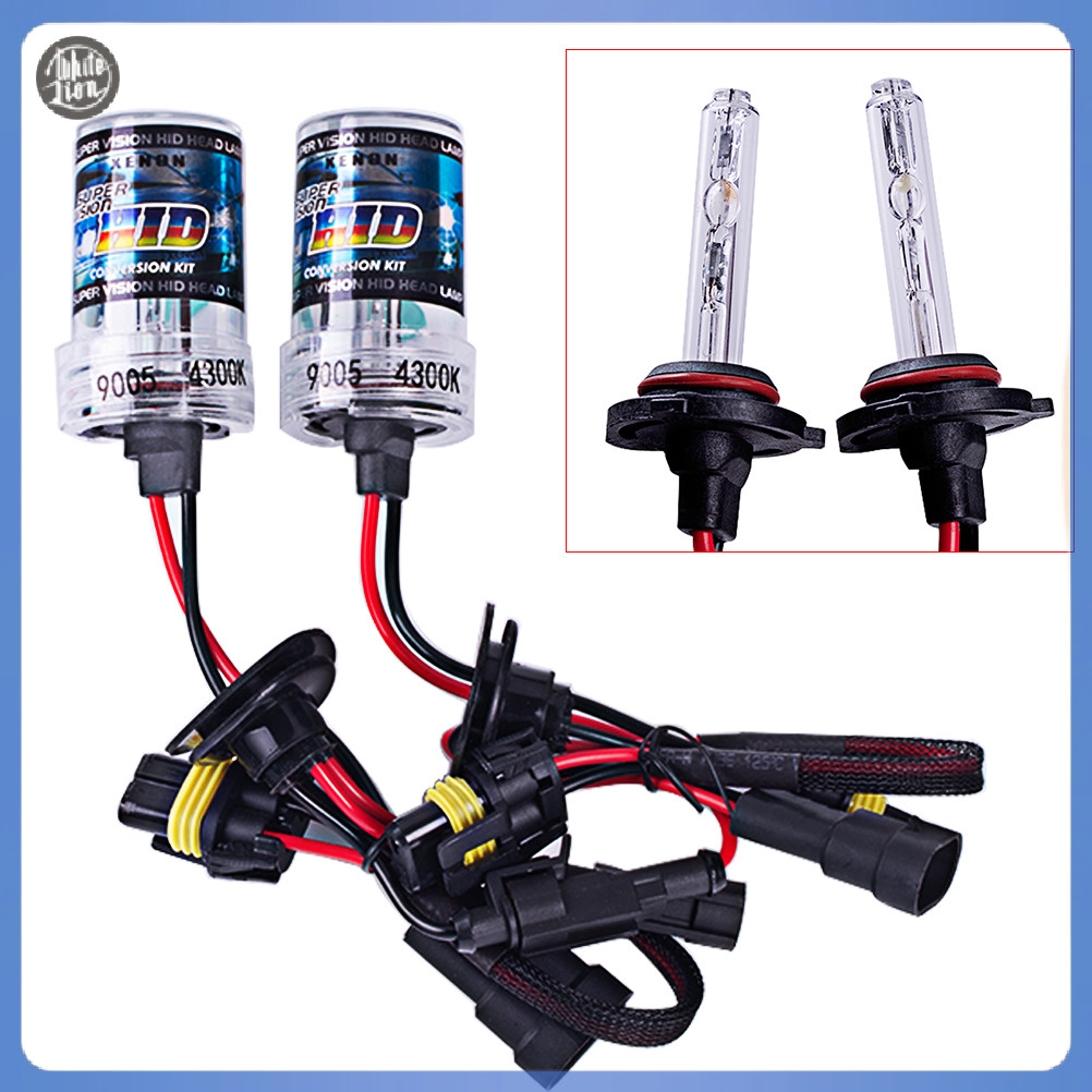 Wl| ชุดหลอดไฟซีนอน 35w 4300k 6000k H1 H7 9005 สําหรับรถยนต์ 2 ชิ้น