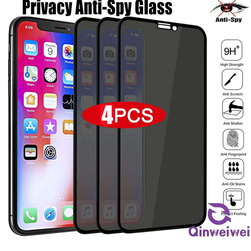 4PCS Anti-Spy ความเป็นส่วนตัวกระจกนิรภัยสําหรับ Huawei Nova Y61 Y70 Y6p 7i Y7a Y7 Y6 Y90 Y71 9se 5T 