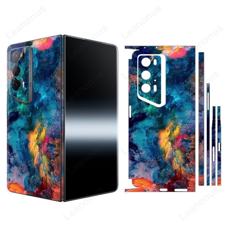 พราวรูปลอกผิวสําหรับ Honor Magic V2 V3 / V 2 กลับหน ้ าจอ Protector ฟิล ์ ม 3M Wrap สติกเกอร ์ ที ่ มีสีสัน