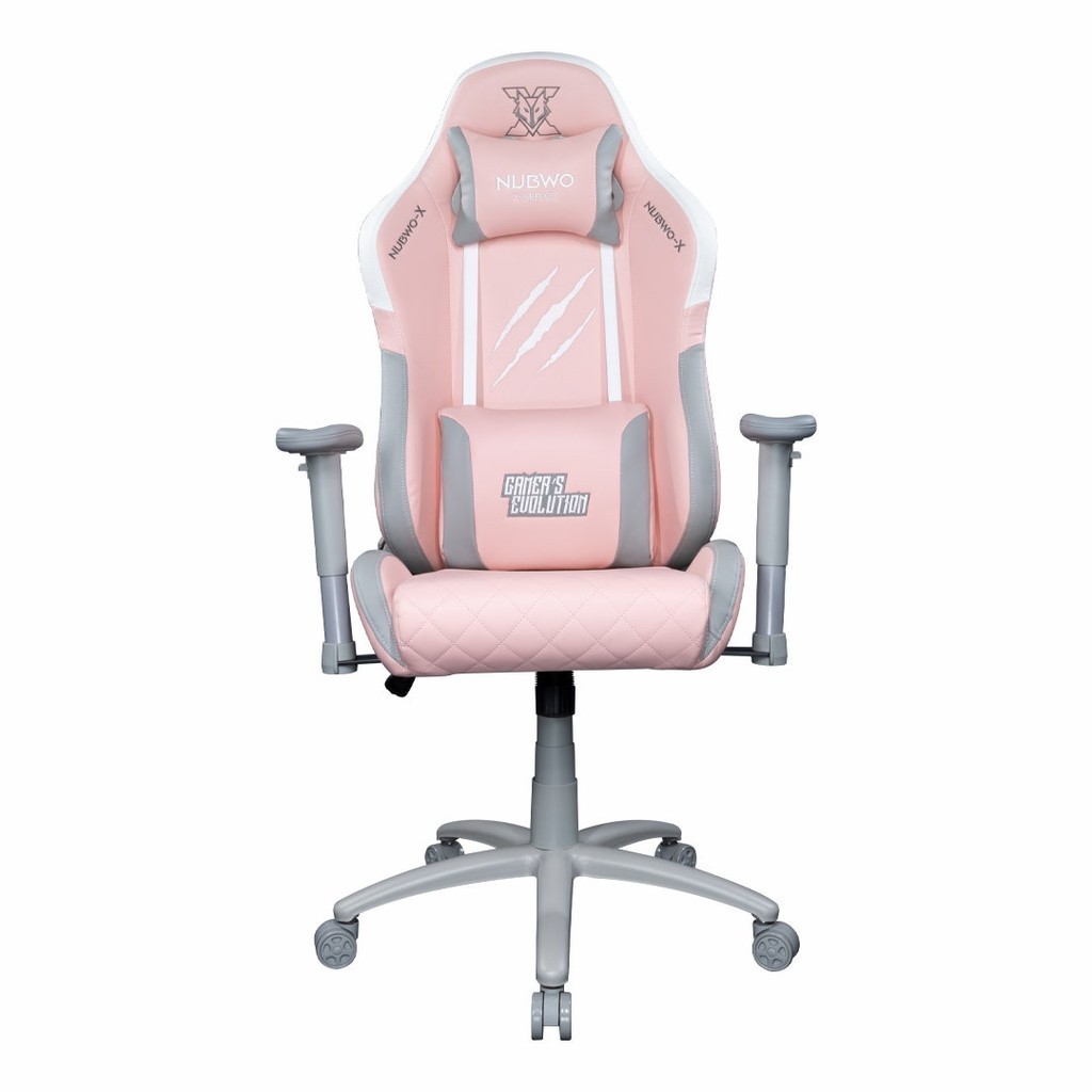 SB Design Square Nubwo X เก้าอี้เล่นเกม Gaming Chair รุ่น NBCH-X112  Pink+Grey