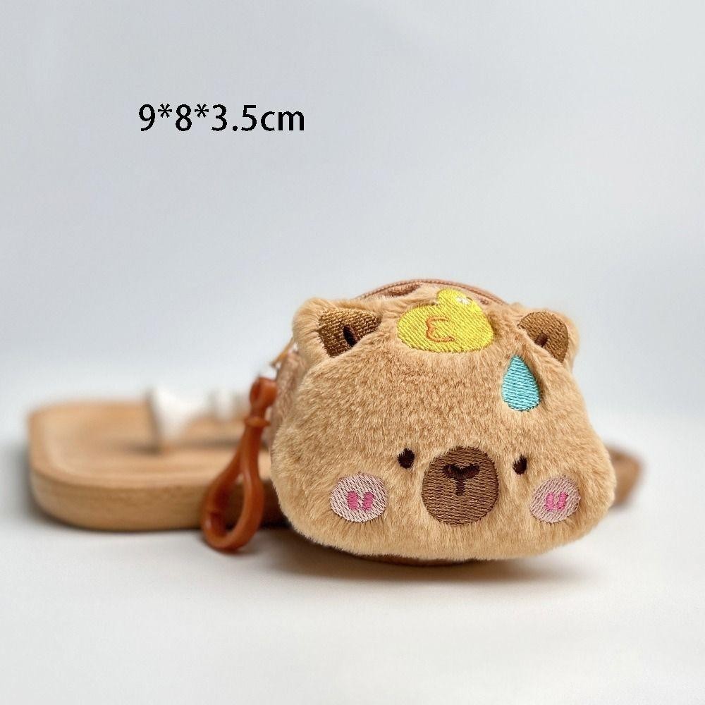 NANDENY Capybara กระเป๋าใส่เหรียญตุ๊กตาอะนิเมะ, Kawaii การ์ตูนกระเป๋าใส่เหรียญขนาดเล็ก, Creative ตลกแฟชั่นน่ารักกระเป๋าหูฟัง - รูปที่ 7