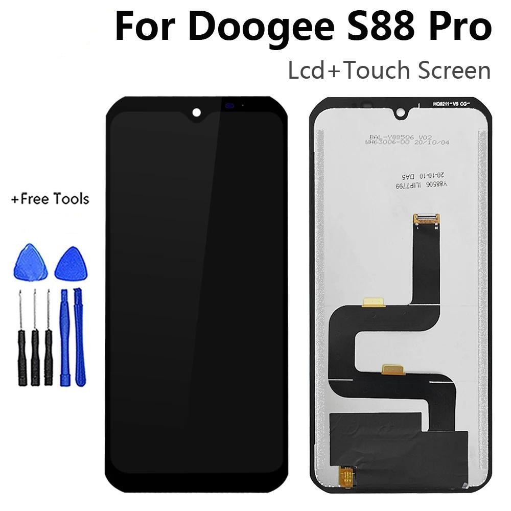 อะไหล่หน้าจอสัมผัสดิจิทัล LCD แบบเปลี่ยน สําหรับ Doogee S88 Pro Doogee S88PRO