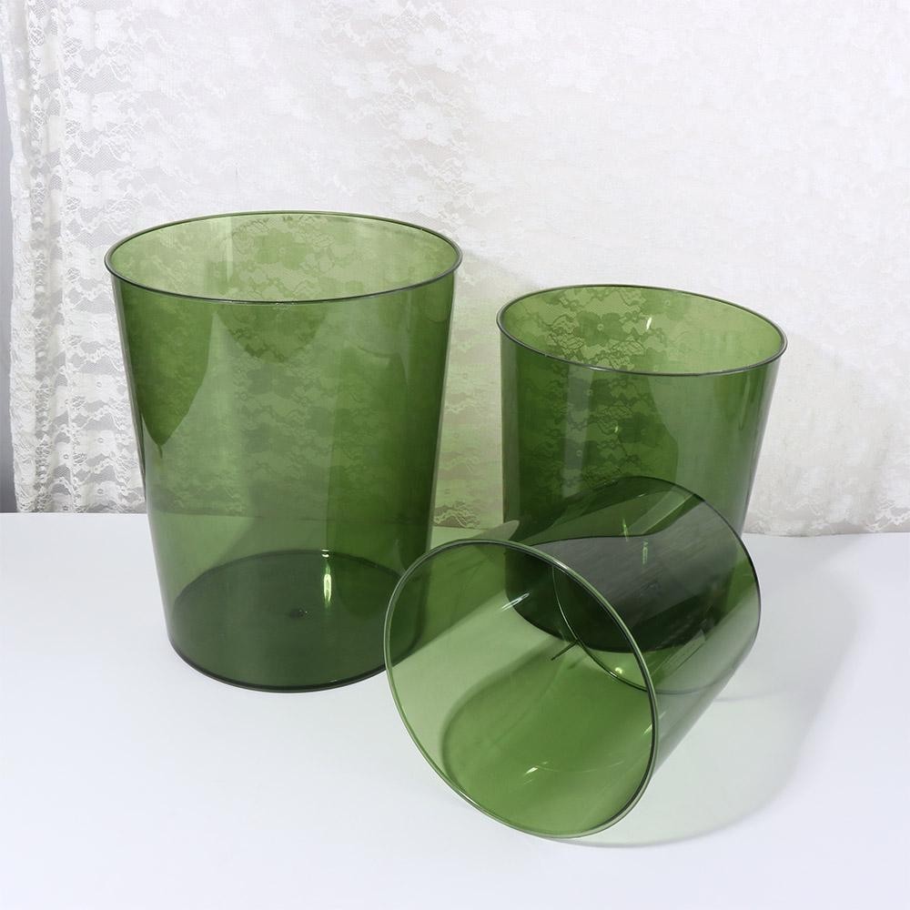 Kissfashionstyle ถังขยะโปร่งใส, PET ถังขยะทนทาน, คอนเทนเนอร์ Organizer Light หนา Multi-functional ขยะคอนเทนเนอร์ห้องครัว - รูปที่ 4