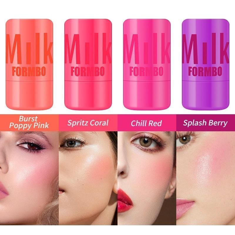 Jelly Blush Stick Milk Cooling Water Jelly Tint Face Blushes ลิปกลอสนมแต่งหน้า Cooling Water Jelly T