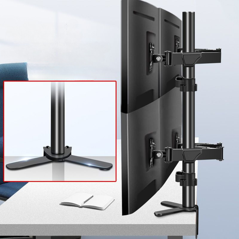 หน้าจอปลาขาตั้งจอคอมพิวเตอร์หน้าจอคู่4หน้าจอฐานเพิ่มขึ้น32/34/35/40นิ้วใช้ได้ทั่วไป