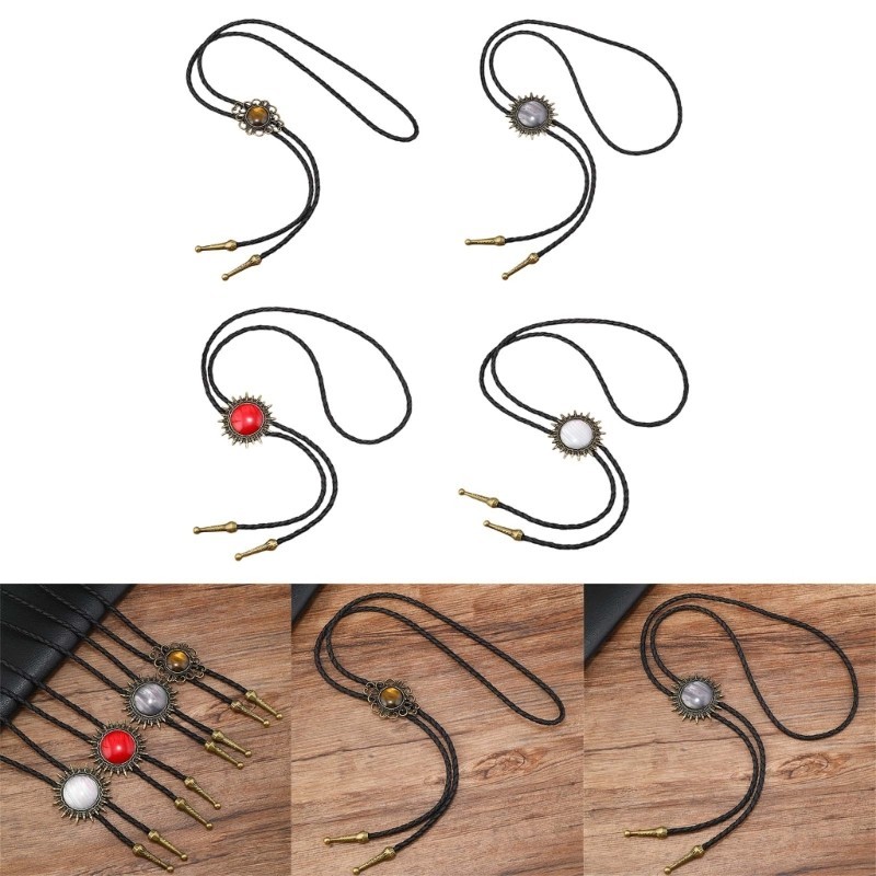 SPT* Bolo Tie Evening Party เครื่องแต่งกาย Lucky Knots สร้อยคอคอยาวจี้เนคไท