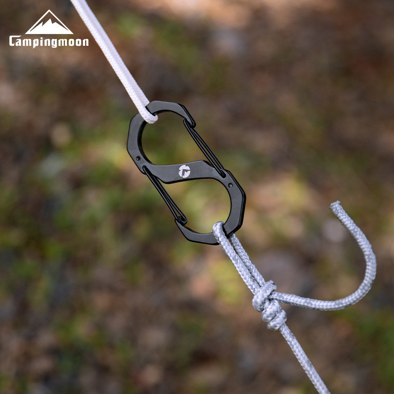 Campingmoon SS-5 ตัวเชื่อมรูปตัว S สแตนเลสแบบหลายฟังก์ชัน ตัวขึงเร็วสำหรับกระเป๋าเดินทาง ใช้งานตั้งแคมป์ แข็งแรงทนทาน ติดตั้งได้สองทาง กันสนิม ใช้ได้ทั้งปีนเขาและชีวิตประจำวัน