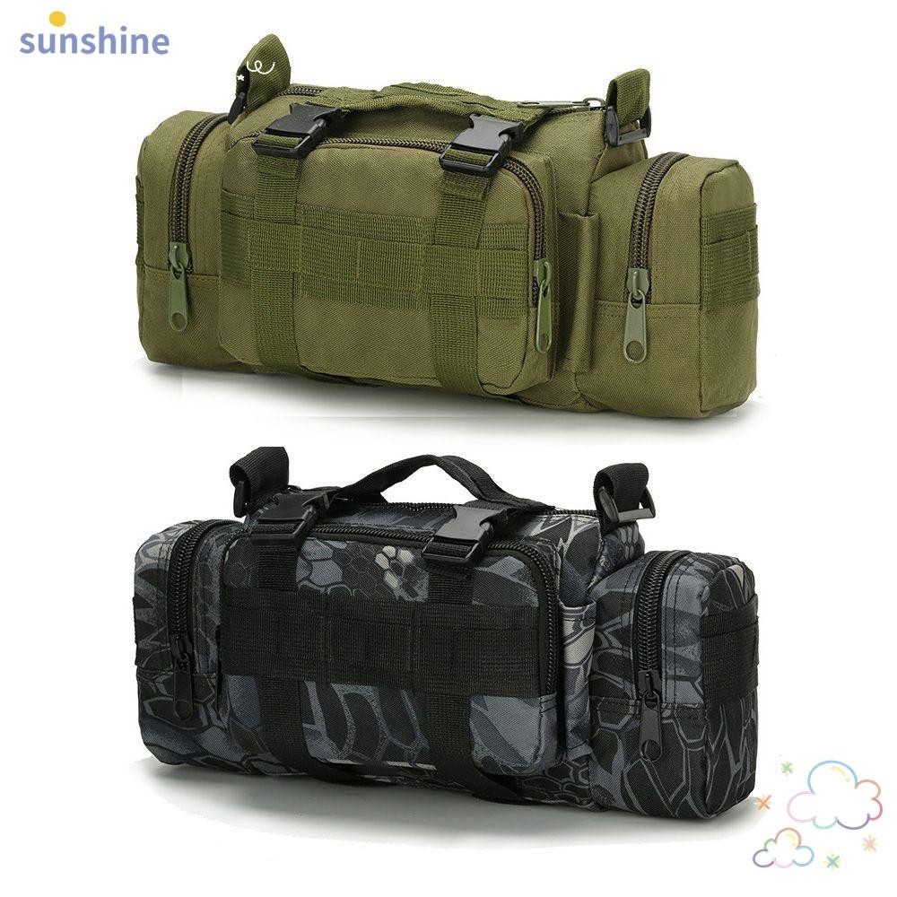 Ssunshine กระเป ๋ าคาดเอวกลางแจ ้ ง Camo กระเป ๋ าสะพายไหล ่ Molle Storage กระเป ๋ าเดินป ่ า