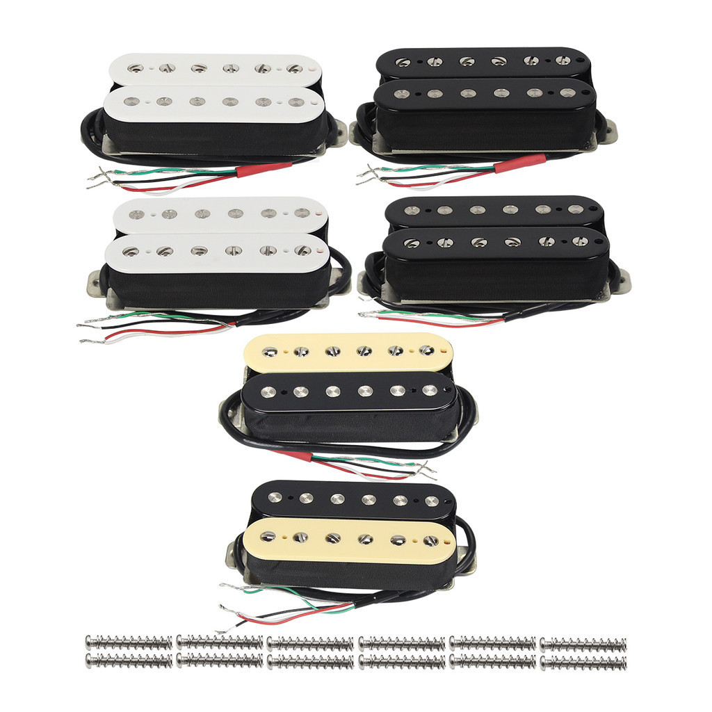 FLEOR 2PCS เซรามิคกีตาร์ไฟฟ้า Humbucker รถกระบะคอและสะพานรถกระบะชุด 4 สาย