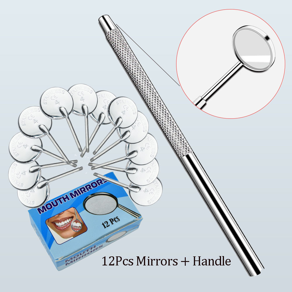 กระจกปากทันตกรรม Universal Mouth Mirror Handle Odontoscope ตรวจสอบ Oral ที ่ ถอดออกได ้ สแตนเลส Handle เครื ่ องมือทันตกรรม