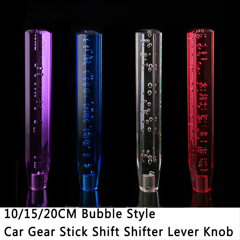 Afl 10/15/20CM Bubble Style Car Gear Stick Shift Shift Shifter Lever Knob TH