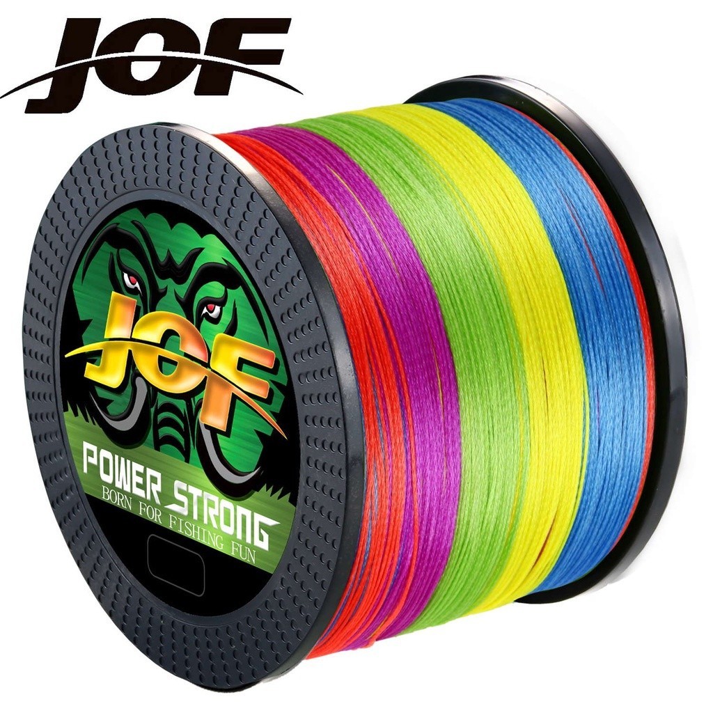 สายตกปลาถัก JOF X12 X9 X4 Super Strong 12 Strands 4 9 Multifilament PE 300M 500M น้ําเค็ม สําหรับรอกตกปลา