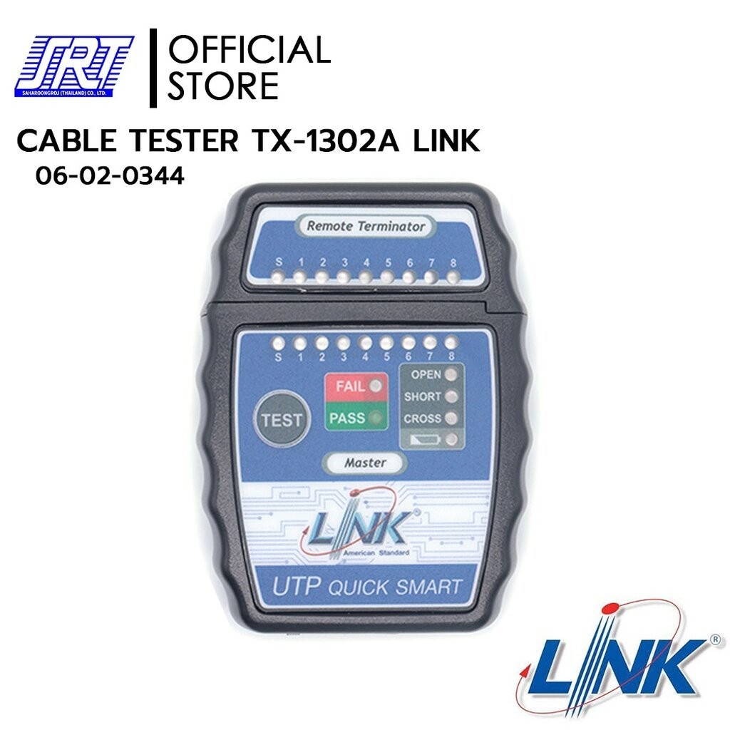 เครื่องมือตรวจสอบสาย | 06-02-0344 | LINK TX-1302A CABLE TESTER