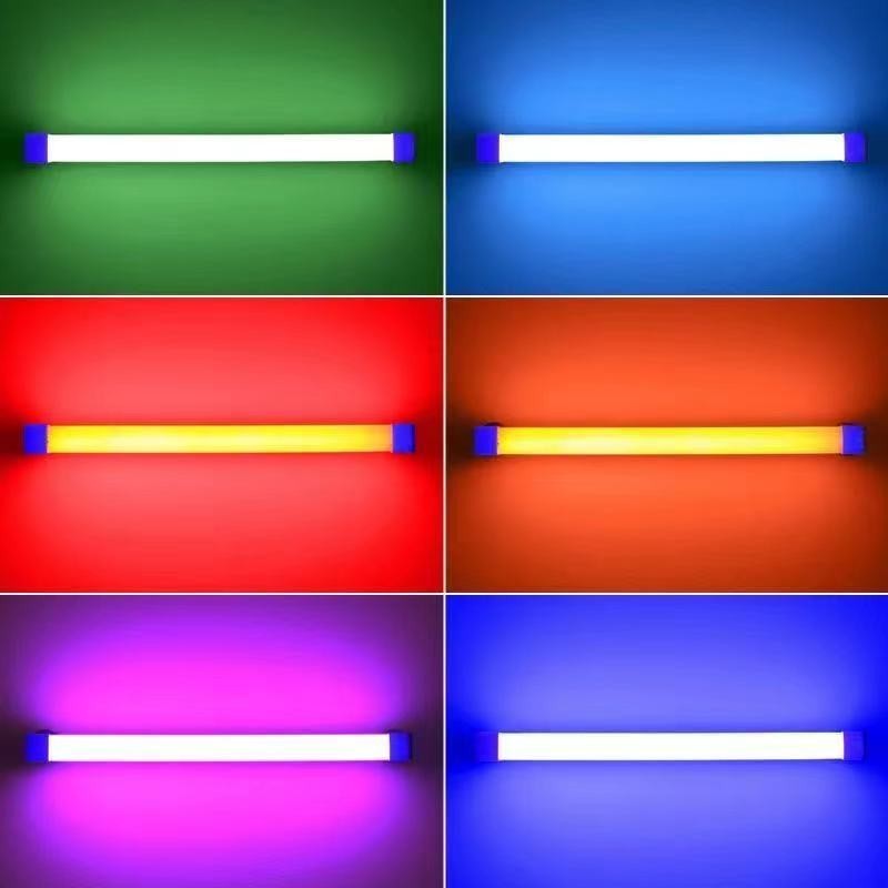หลอดไฟ LED แบบชาร์จไฟได้ประหยัดพลังงานแผงขายของริมถนนสว่างพิเศษโคมไฟแถบยาวในตลาดกลางคืนชาร์จ USB ในค