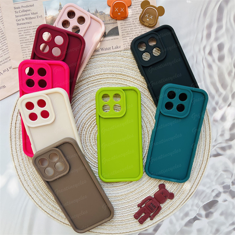 เคสสําหรับ Honor X8B X6B Plus X7B 4G 5G X9B Simple Candy Color Liquid Silicon Soft Cover