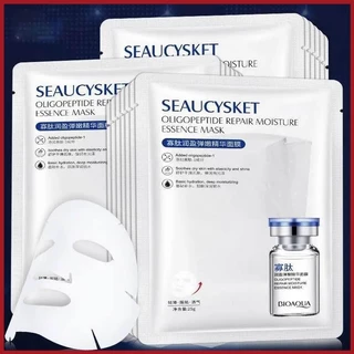 YTL มาร์กหน้าชุ่มชื้น BIOAQUA มาร์คแผ่นเซรั่มเปปไทด์โอลิโกหน้าฉ่ำ หน้าเงา ผิวหน้านุ่มชุ่มชื่น