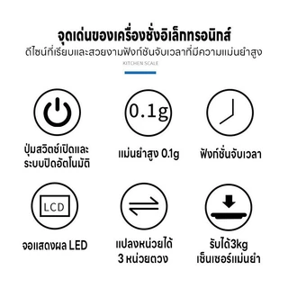 ☕☕☕Coffee Scale เครื่องชั่งกาแฟ อาหาร แบบดิจิตอล จับเวลา < แถมแผ่นกันฉนวนความร้อน หน้าจอสัมผัส ชาร์จไร้สาย แบบใส่ถ่าน >