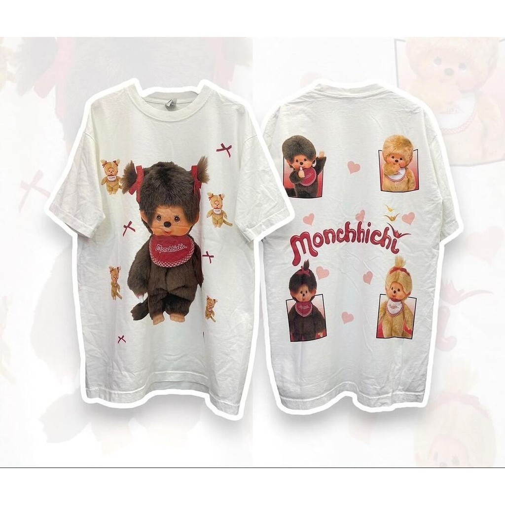 ใหม่ 2024 Monchhichi T-shirt S-5XL