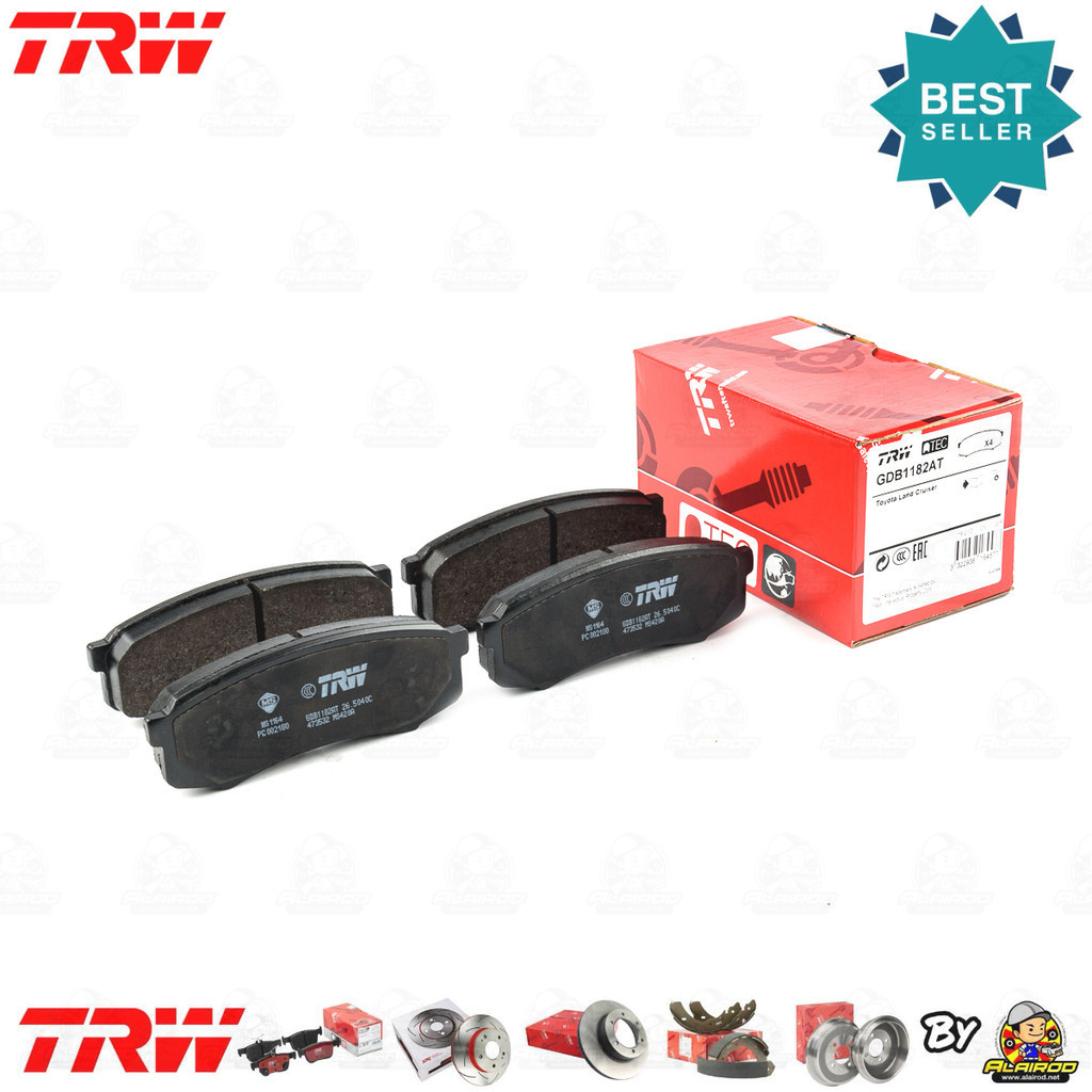 TRW ATEC ผ้าเบรคหลัง TOYOTA FORTUNER GUN155, GUN156 ดุม prado ปี 2015-2017 TRW ATEC GDB 1182 AT