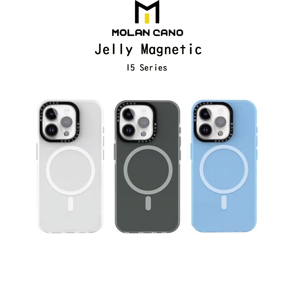 Molan Cano Jelly Magnetic เคสใสกันกระแทกเกรดพรีเมี่ยมจากเกาหลี เคสสำหรับ iPhone15/15Plus/15Pro/15Promax