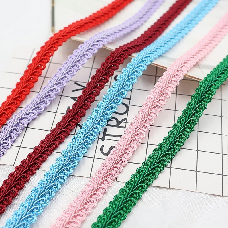 Daily Style 1.2cm Polyester Centipede Lace with Colorful Old-Year Ready Stock Style Home Textile Lighting Accessories