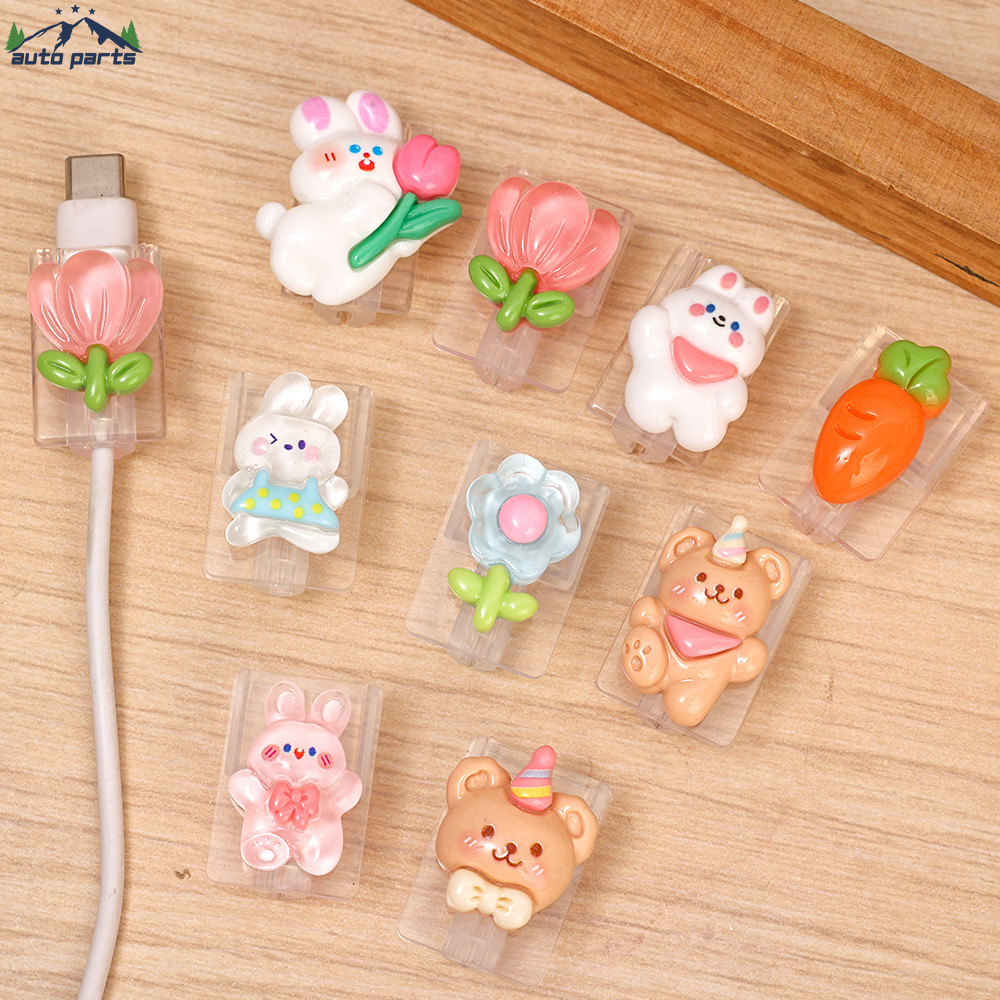 2 ชิ้นหลายสไตล์สายชาร์จแขนป้องกัน - ฝาครอบสายเคเบิลข้อมูล - สําหรับ Android สาย USB ตัวป้องกันหัว - Anti Break, ป้องกันการดัด - เข้ากันได้กับ IOS, สําหรับ Type-C