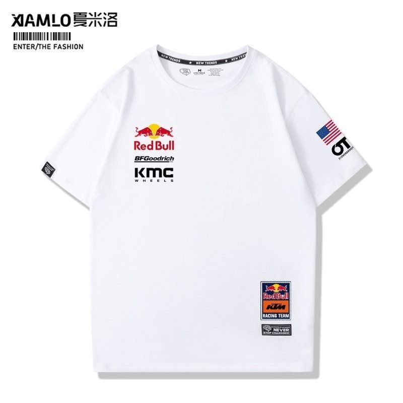 Redbull KTM Racing Jersey Short Sleeve MOTOGP Motorcycle DUKE890 DUKE790 Cycling Pure Cotton T-Shirt