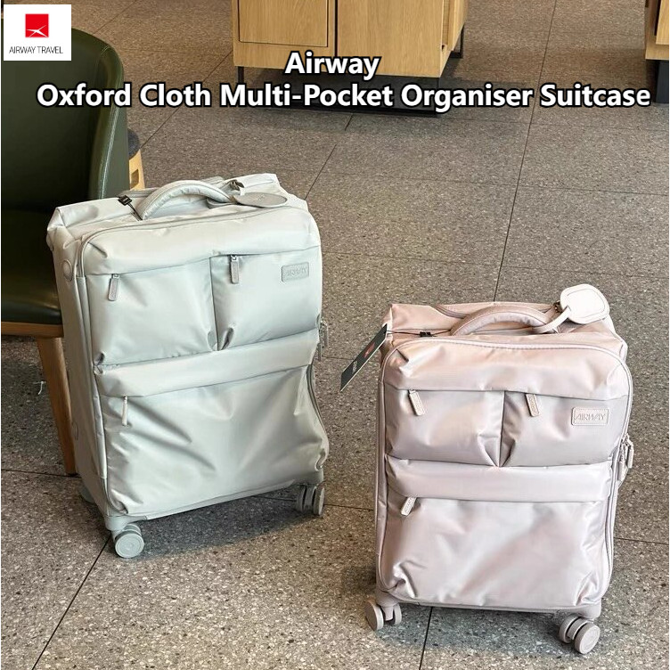Airway Oxford ผ้า Multi-Pocket Storage กระเป๋าเดินทางเท่านั้นน้ําหนัก 2.1 กก. Ultra-Light Oxford ผ้า Boarding Case กระเป๋าเดินทาง 20 นิ้วกล่องเก็บฝากกระเป๋าเดินทาง 24 นิ้วของขวัญ