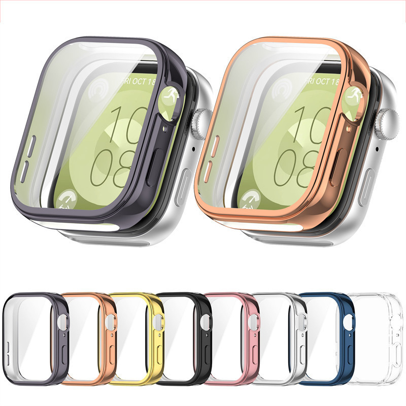 HUAWEI WATCH FIT 3 4 5 Pro เคส เคสซิลิโคนป้องกัน TPU ปกอ่อนอุปกรณ์เสริม Shell HUAWEI WATCH FIT3 FIT4 FIT5 PRO ปลอก