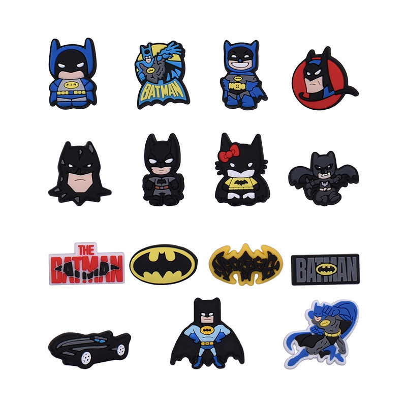 Jibbitz Crocs รองเท้าลายการ์ตูนน่ารัก Batman Series เหมาะสําหรับรองเท้าแตะ Crocs