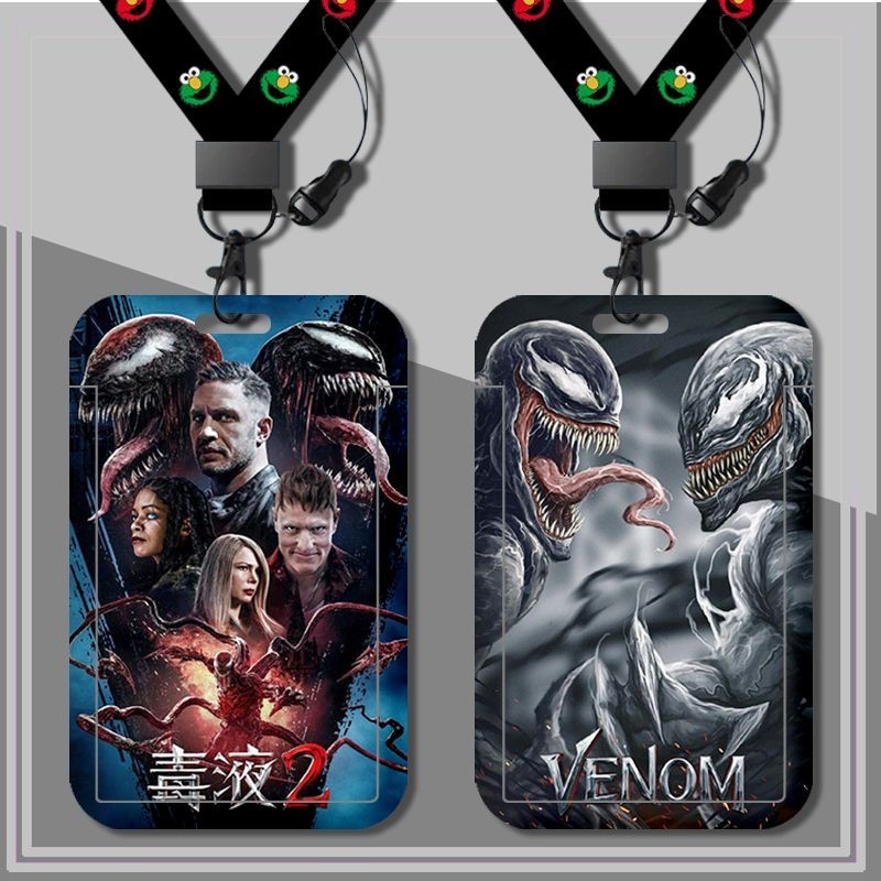 Cool Venom รูปแบบผู ้ ถือบัตรเครดิตนักเรียน Badge Card Case พร ้ อมสายคล ้ องคอ Office Identity อุปกรณ ์ เสริม
