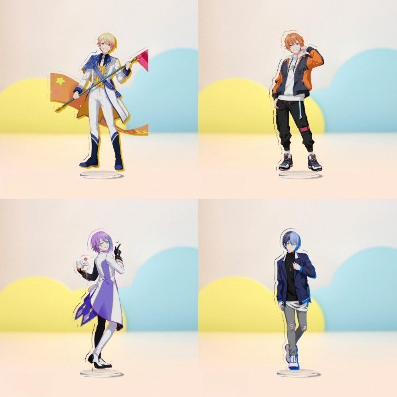 Wonderlands Showtime แผ่นตกแต่งโต๊ะ Vivid BAD SQUAD ยืน Shinonome Akito คอลเลกชันเครื่องประดับ Tenma Tsukasa อะคริลิคตุ๊กตา