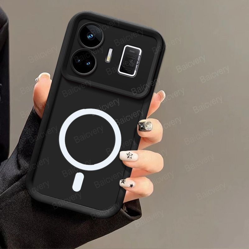 Realme GT NEO5 Neo 5 / Realme GT3 เคสซิลิโคน TPU สีสันสดใสกันกระแทกเคสป้องกันรองรับการชาร์จไร้สายแบบแม่เหล็ก – โปรปัง