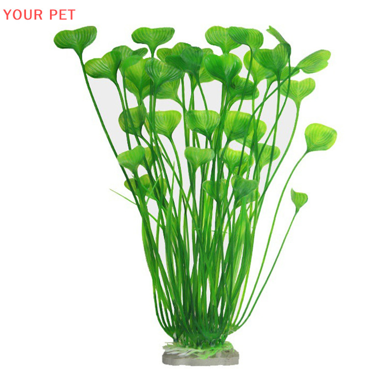 ของคุณ 1PC 30 ซม.Aquarium พืชตกแต่งหญ้าใต้น้ําพลาสติกประดิษฐ์พืชน้ําเครื่องประดับสําหรับปลา Aquarium ภูมิทัศน์อุปกรณ์ตกแต่ง PET